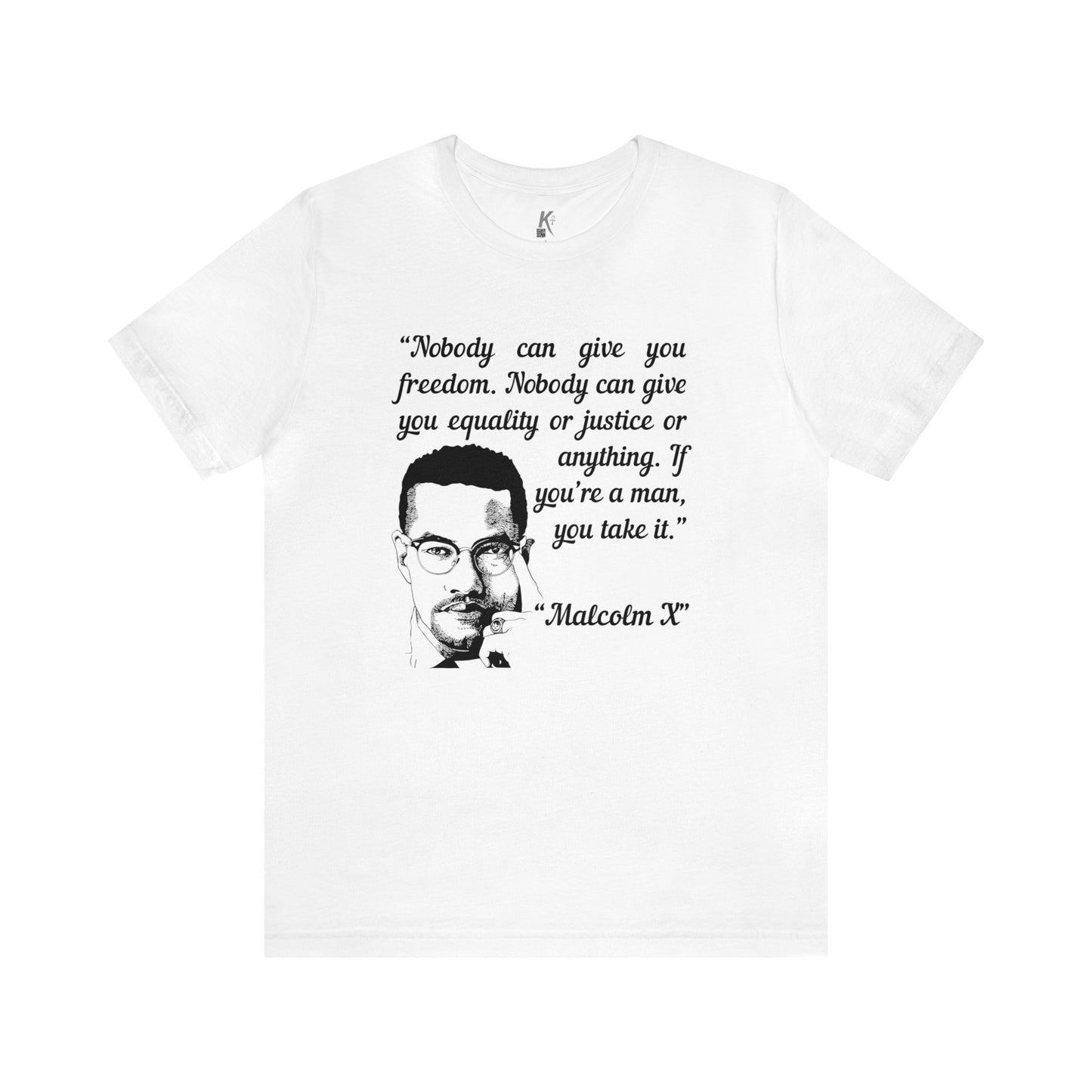 Unisex Jersey Short Sleeve Tee: Malcolm X