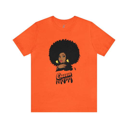 Unisex Jersey Short Sleeve Tee: AFRO QUEEN