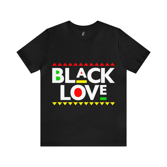 Unisex Jersey Short Sleeve Tee: Black Love