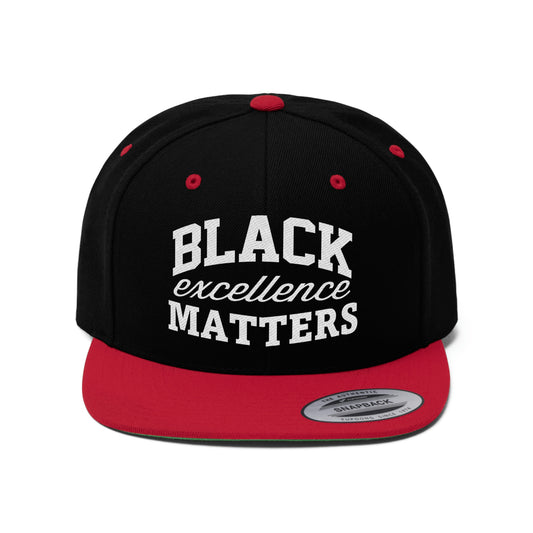 Black Excellence Matters Unisex Flat Bill Hat