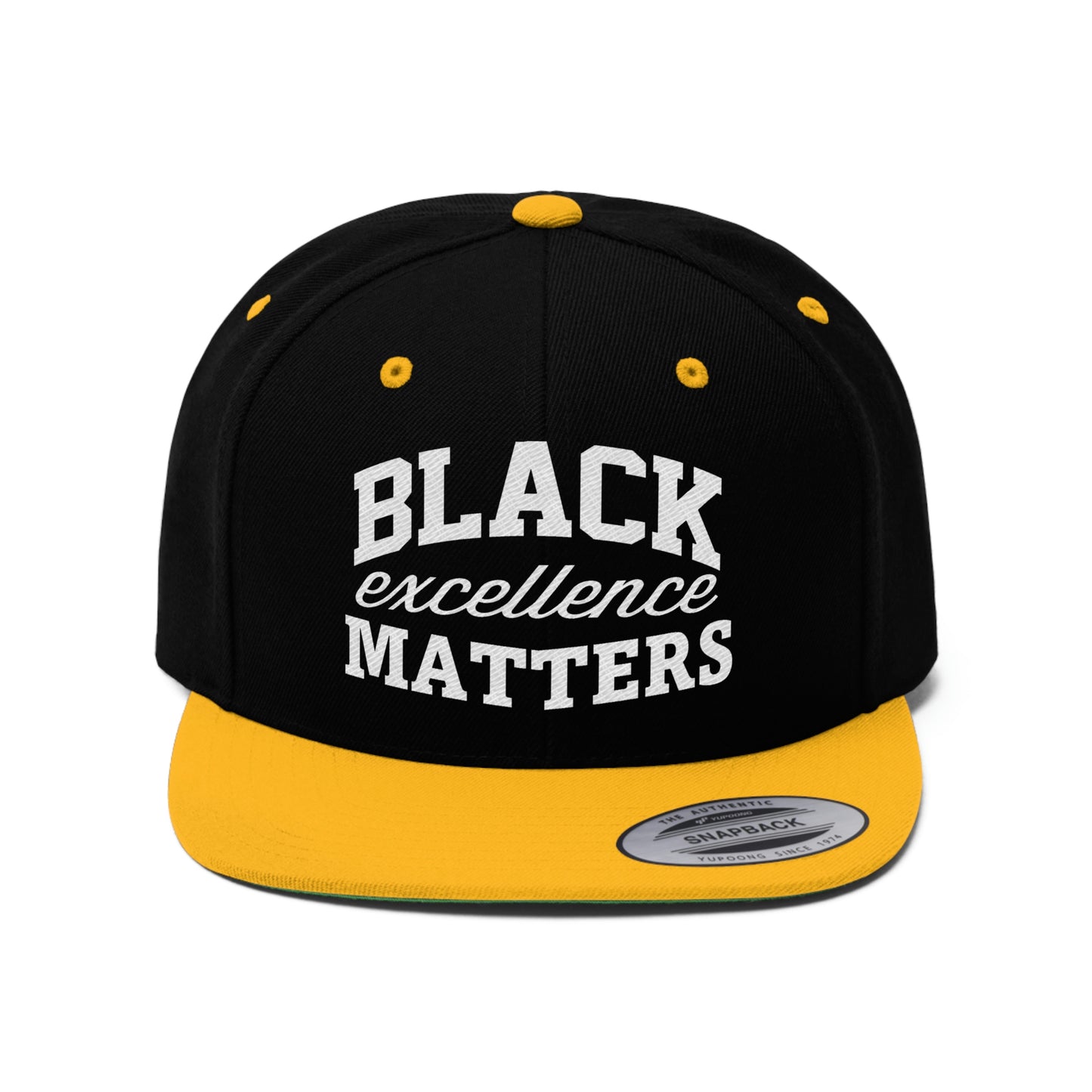 Black Excellence Matters Unisex Flat Bill Hat