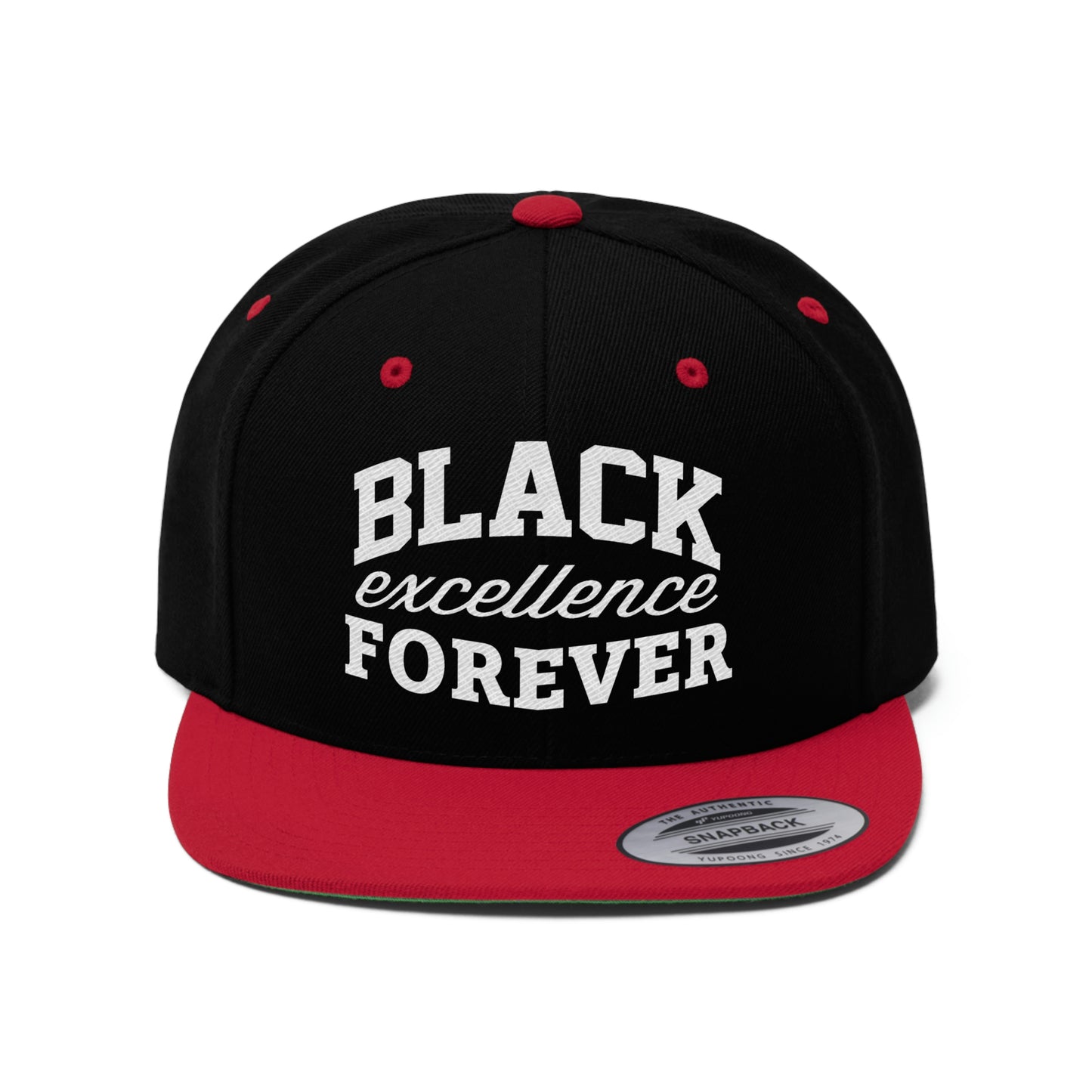 Black Excellence Forever Unisex Flat Bill Hat